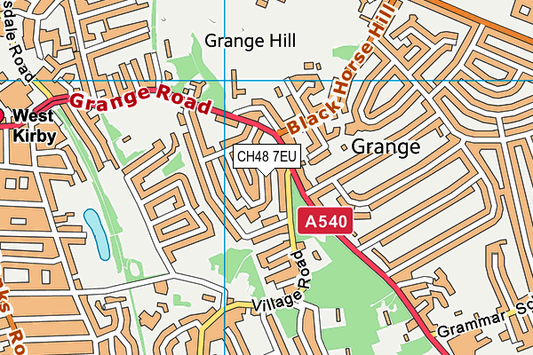 CH48 7EU map - OS VectorMap District (Ordnance Survey)