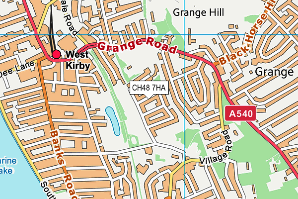 CH48 7HA map - OS VectorMap District (Ordnance Survey)