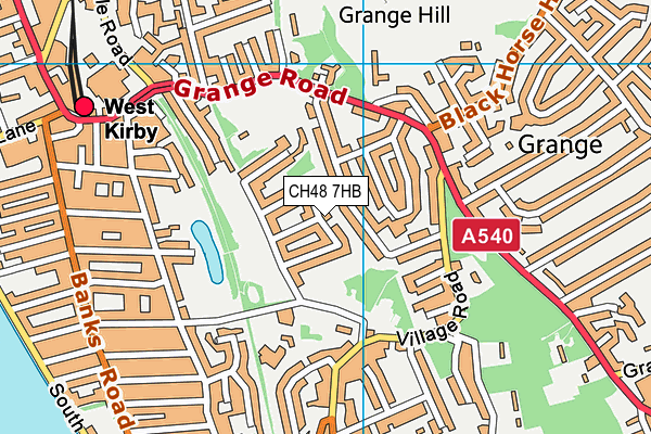 CH48 7HB map - OS VectorMap District (Ordnance Survey)