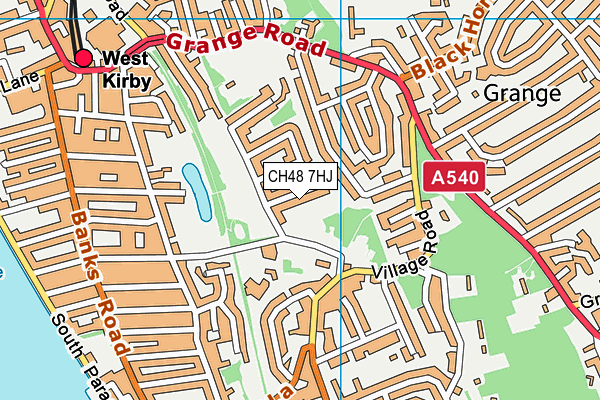 CH48 7HJ map - OS VectorMap District (Ordnance Survey)