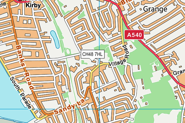 CH48 7HL map - OS VectorMap District (Ordnance Survey)