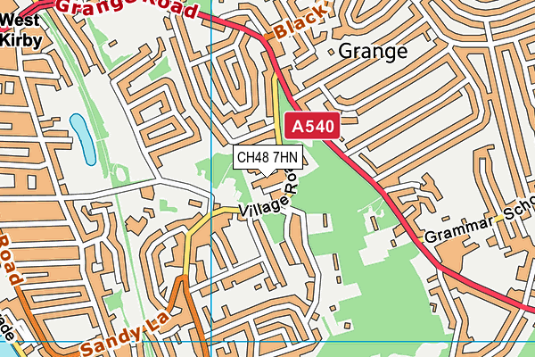 CH48 7HN map - OS VectorMap District (Ordnance Survey)