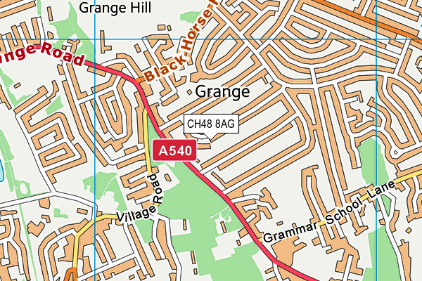 CH48 8AG map - OS VectorMap District (Ordnance Survey)