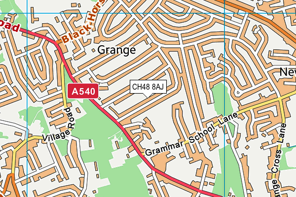 CH48 8AJ map - OS VectorMap District (Ordnance Survey)