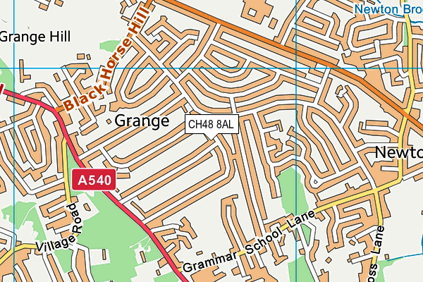 CH48 8AL map - OS VectorMap District (Ordnance Survey)