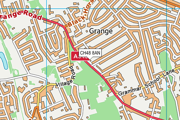 CH48 8AN map - OS VectorMap District (Ordnance Survey)