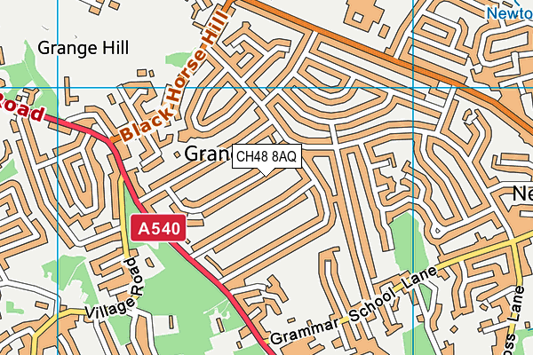 CH48 8AQ map - OS VectorMap District (Ordnance Survey)