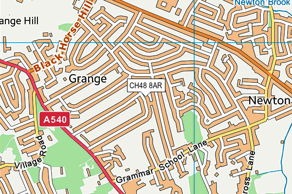 CH48 8AR map - OS VectorMap District (Ordnance Survey)