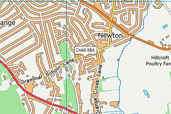 CH48 8BA map - OS VectorMap District (Ordnance Survey)