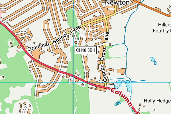 CH48 8BH map - OS VectorMap District (Ordnance Survey)