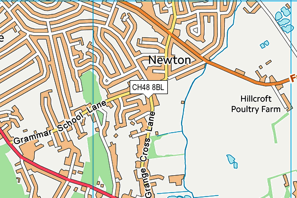 CH48 8BL map - OS VectorMap District (Ordnance Survey)