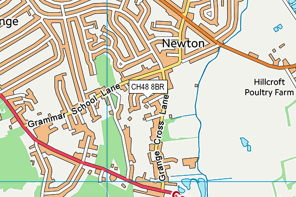 CH48 8BR map - OS VectorMap District (Ordnance Survey)