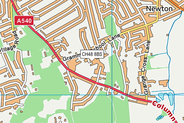 CH48 8BS map - OS VectorMap District (Ordnance Survey)