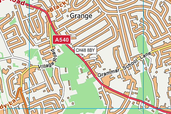 CH48 8BY map - OS VectorMap District (Ordnance Survey)