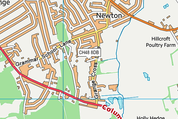 CH48 8DB map - OS VectorMap District (Ordnance Survey)