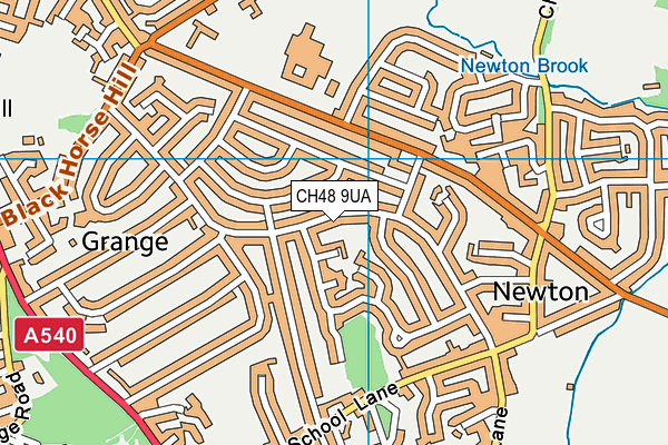 CH48 9UA map - OS VectorMap District (Ordnance Survey)