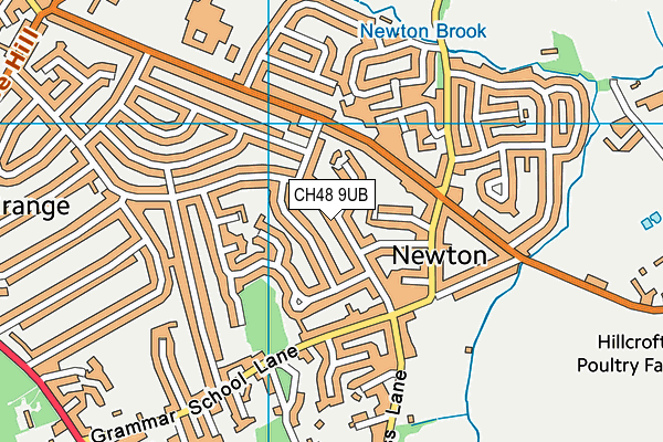 CH48 9UB map - OS VectorMap District (Ordnance Survey)