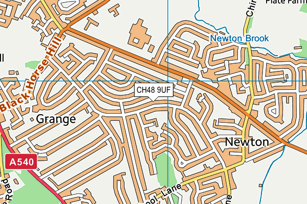 CH48 9UF map - OS VectorMap District (Ordnance Survey)