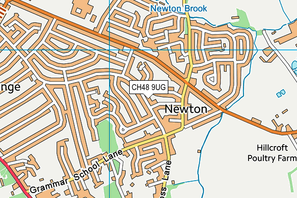CH48 9UG map - OS VectorMap District (Ordnance Survey)