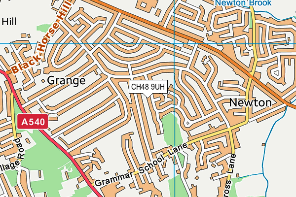 CH48 9UH map - OS VectorMap District (Ordnance Survey)