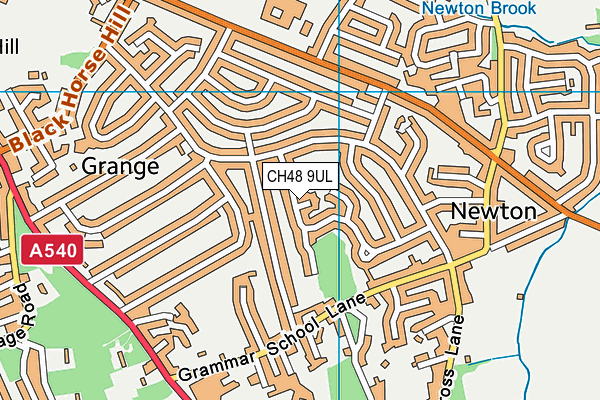 CH48 9UL map - OS VectorMap District (Ordnance Survey)