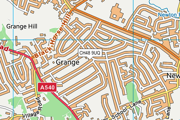 CH48 9UQ map - OS VectorMap District (Ordnance Survey)