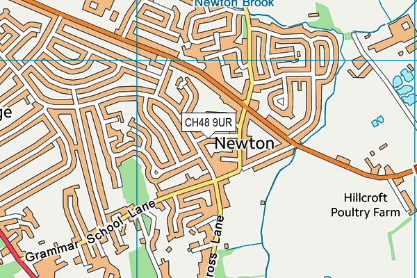 CH48 9UR map - OS VectorMap District (Ordnance Survey)