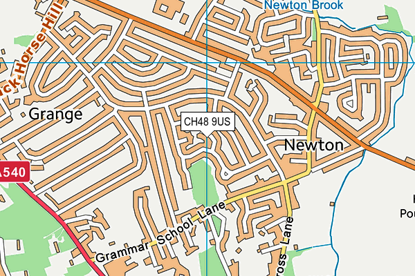 CH48 9US map - OS VectorMap District (Ordnance Survey)