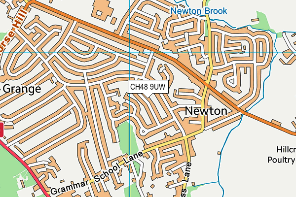 CH48 9UW map - OS VectorMap District (Ordnance Survey)