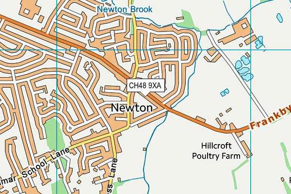 CH48 9XA map - OS VectorMap District (Ordnance Survey)