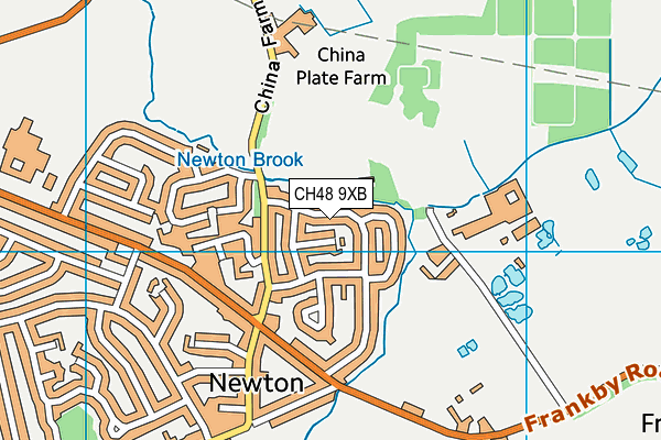 CH48 9XB map - OS VectorMap District (Ordnance Survey)