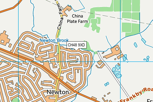 CH48 9XD map - OS VectorMap District (Ordnance Survey)