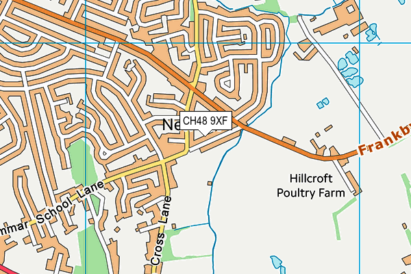 CH48 9XF map - OS VectorMap District (Ordnance Survey)