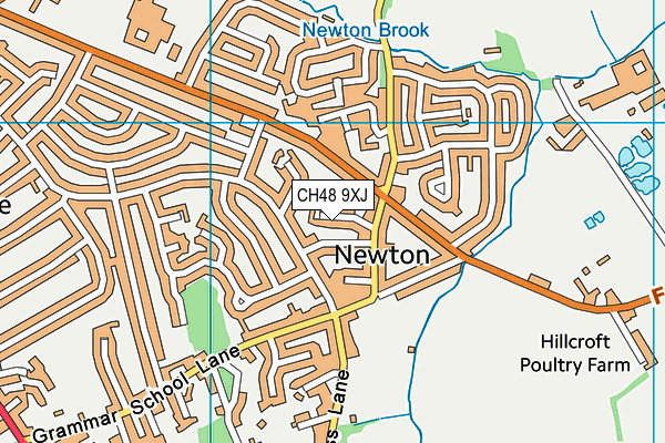 CH48 9XJ map - OS VectorMap District (Ordnance Survey)