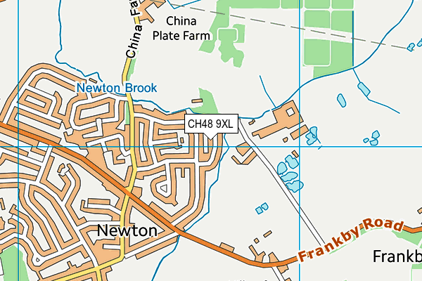 CH48 9XL map - OS VectorMap District (Ordnance Survey)