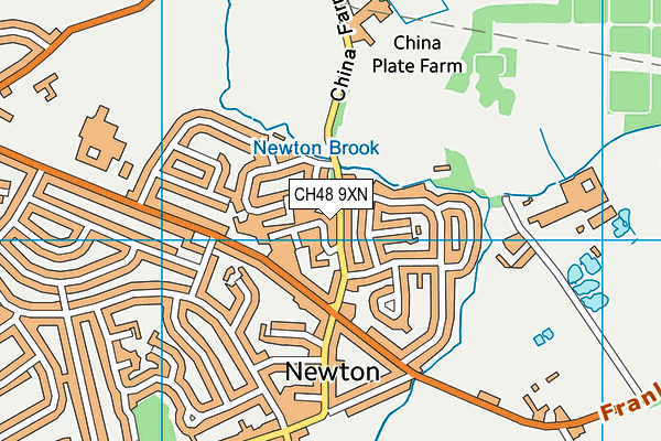 CH48 9XN map - OS VectorMap District (Ordnance Survey)