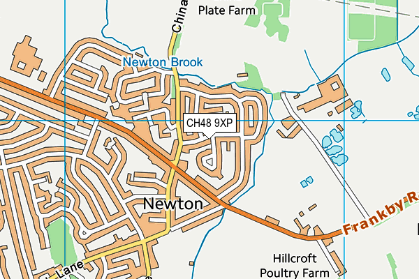 CH48 9XP map - OS VectorMap District (Ordnance Survey)