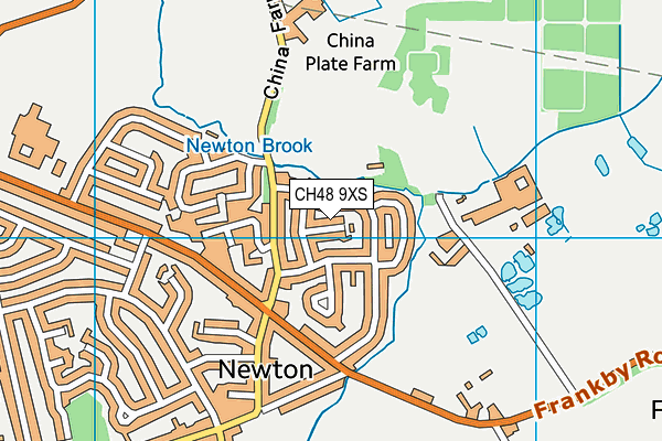 CH48 9XS map - OS VectorMap District (Ordnance Survey)