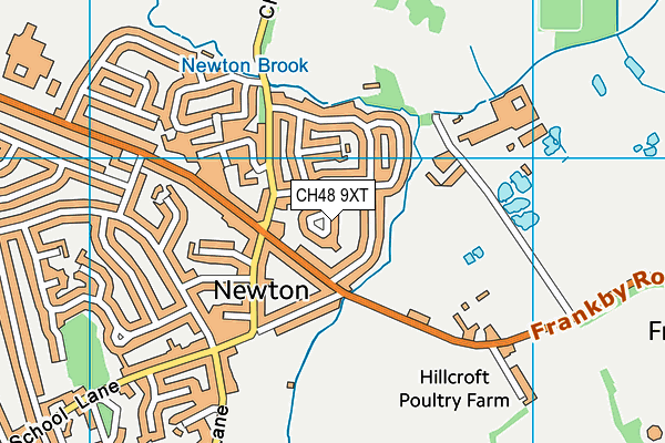 CH48 9XT map - OS VectorMap District (Ordnance Survey)