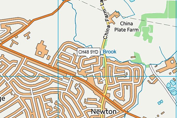 CH48 9YD map - OS VectorMap District (Ordnance Survey)