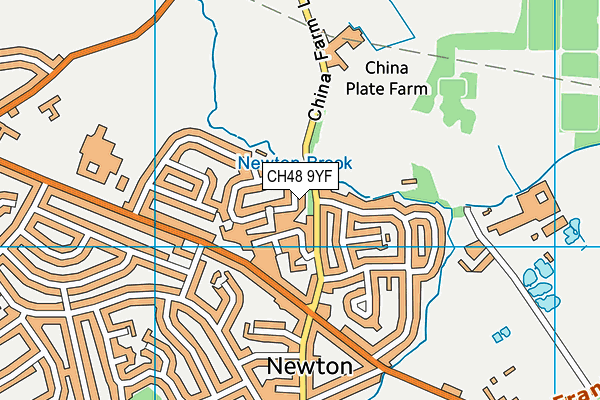 CH48 9YF map - OS VectorMap District (Ordnance Survey)