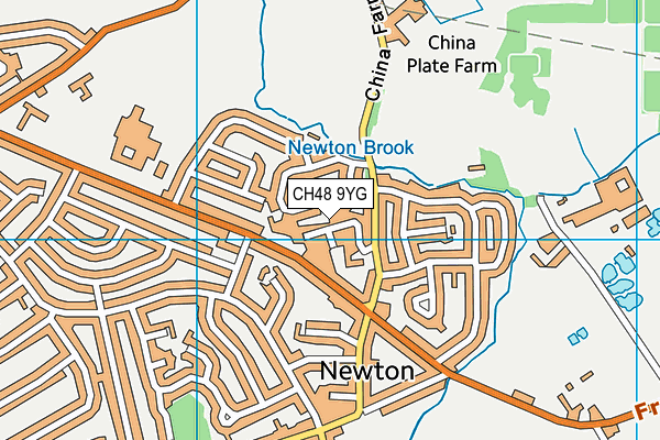 CH48 9YG map - OS VectorMap District (Ordnance Survey)