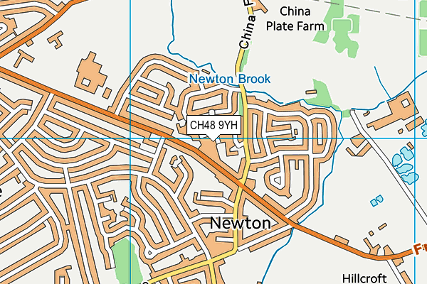 CH48 9YH map - OS VectorMap District (Ordnance Survey)