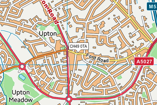 CH49 0TA map - OS VectorMap District (Ordnance Survey)