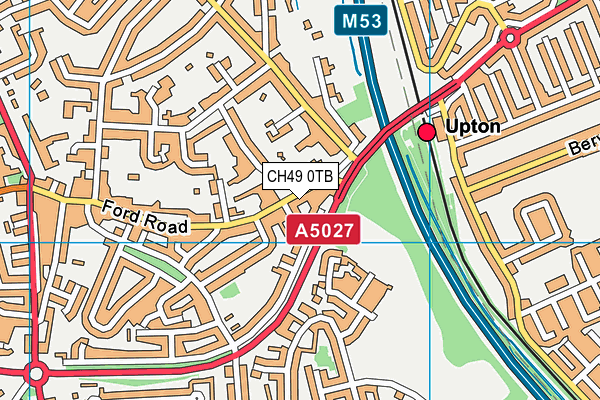 CH49 0TB map - OS VectorMap District (Ordnance Survey)