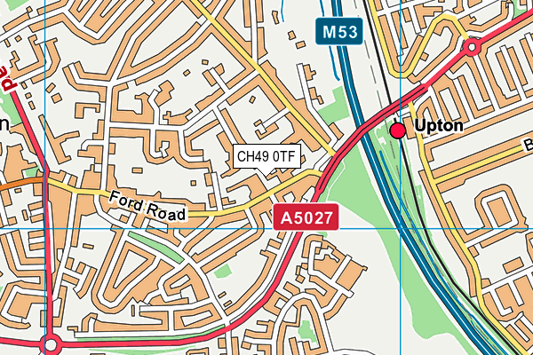 CH49 0TF map - OS VectorMap District (Ordnance Survey)