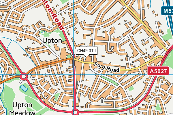 CH49 0TJ map - OS VectorMap District (Ordnance Survey)