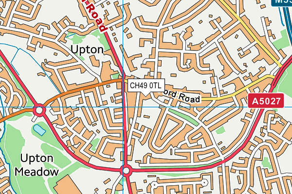 CH49 0TL map - OS VectorMap District (Ordnance Survey)