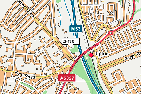 CH49 0TT map - OS VectorMap District (Ordnance Survey)