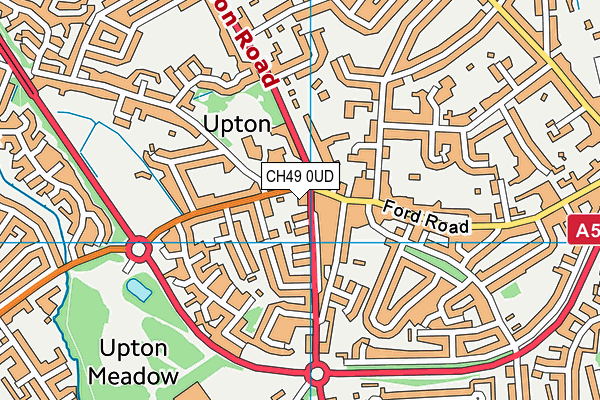 CH49 0UD map - OS VectorMap District (Ordnance Survey)